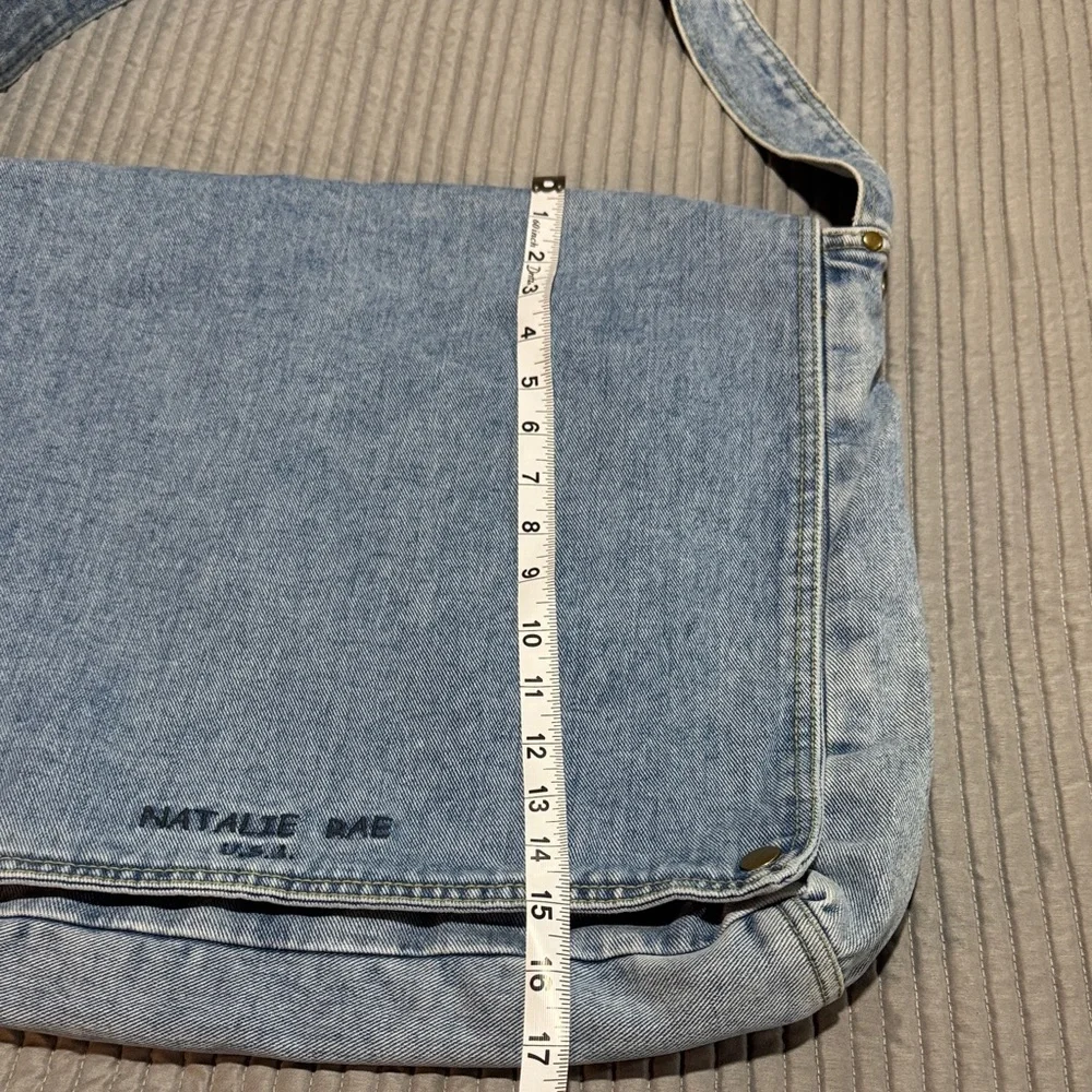 Denim Blue Messenger Bag